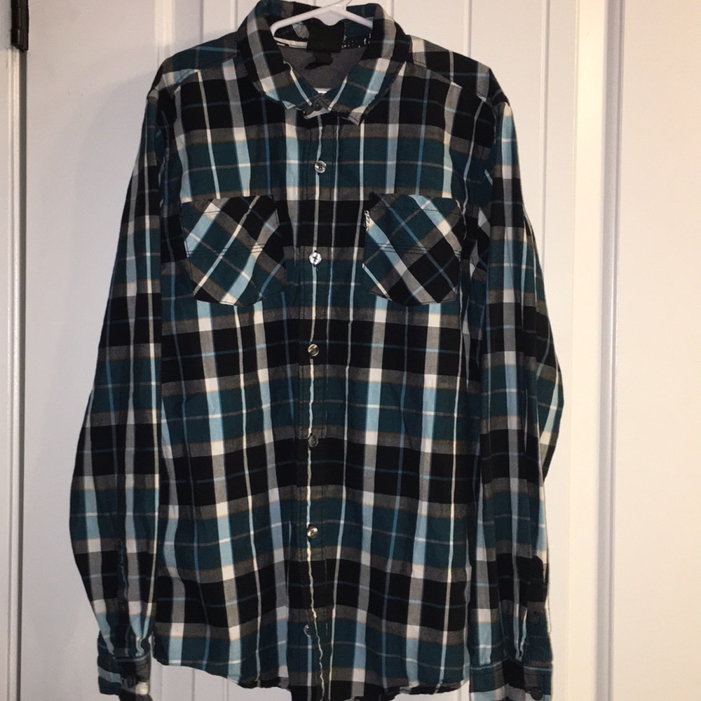 Shaun White Boys Button Down Shirt- Size Large